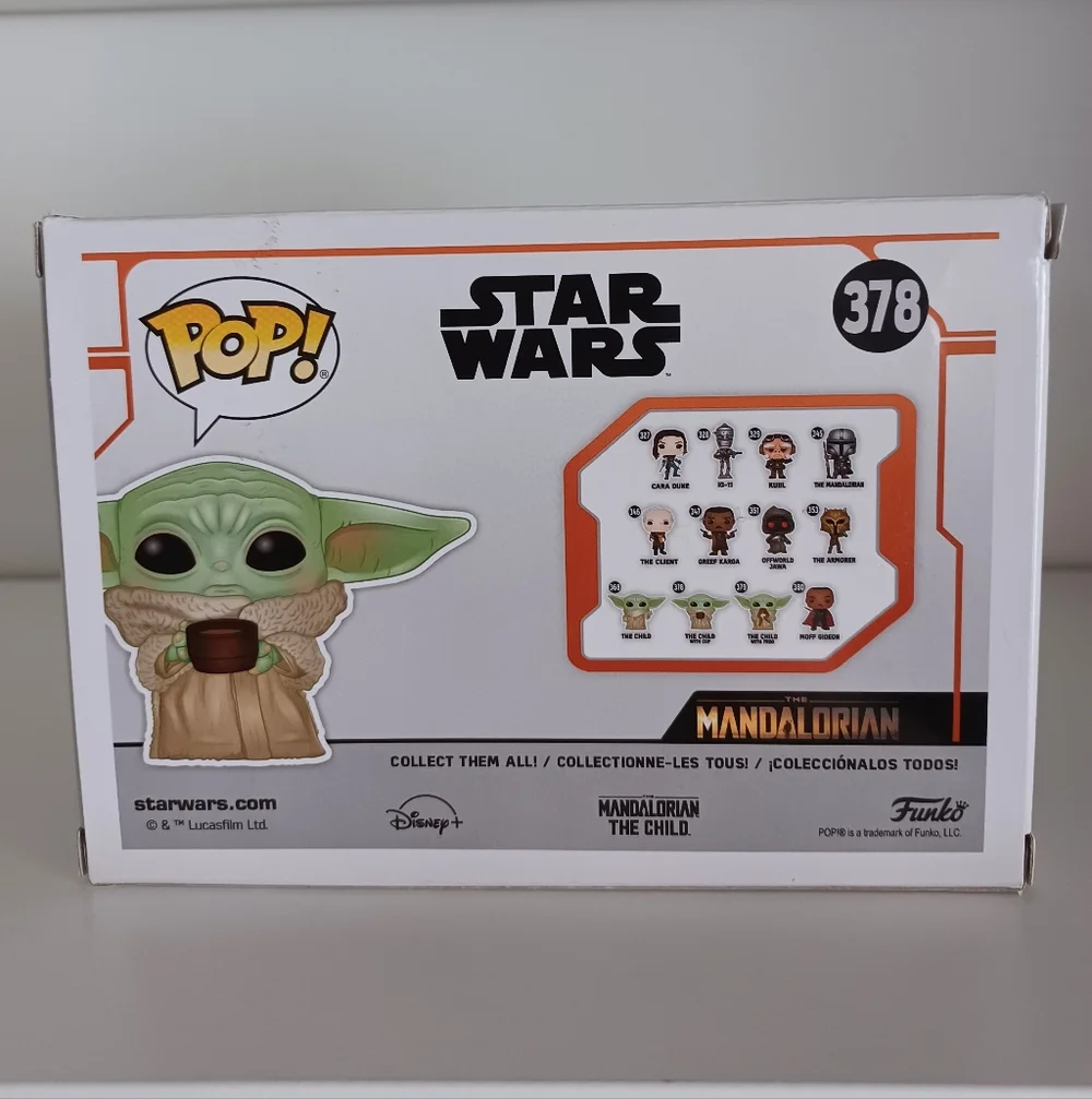 The Child Grogu With Cup From Star Wars‎ Mandalorian 378 Vinyl Figure Funko Pop